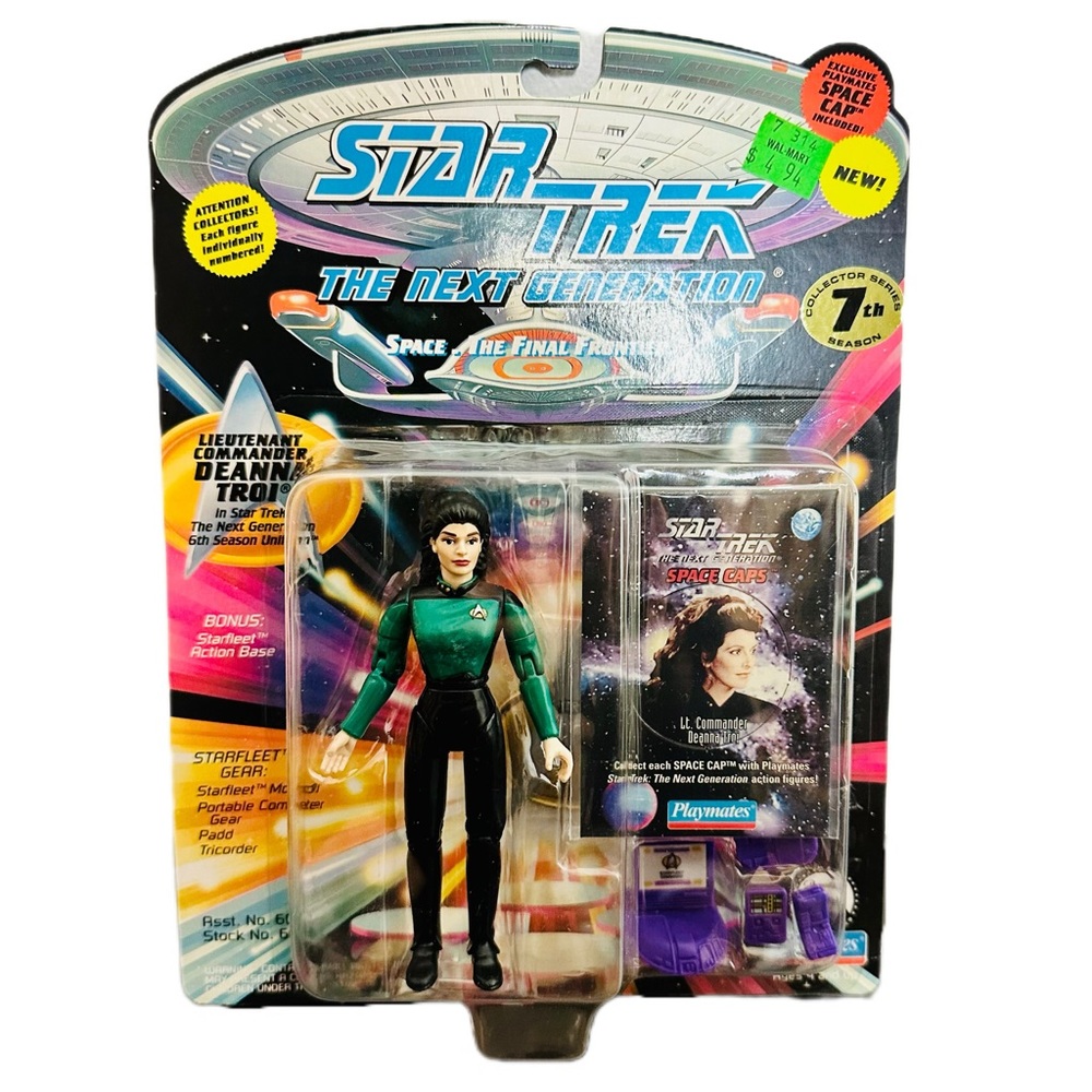 Star Trek The Next Generation LT CMDR DEANNA TROI 1994 Playmates Figure NEW!